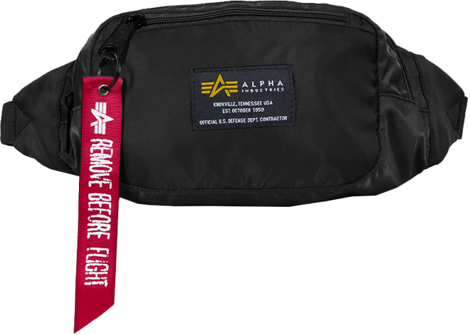 Alpha Industries Ledvinka Crew Waist Bag černá