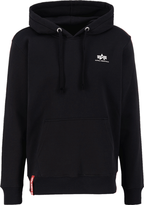 Alpha Industries Mikina Basic Hoody Small Logo černá XXL