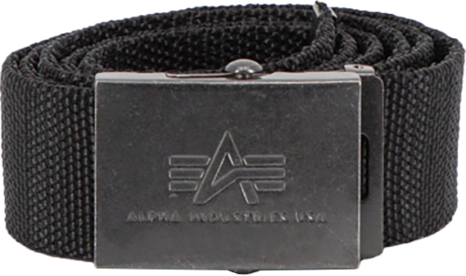 Alpha Industries Opasek Heavy Duty Belt černý