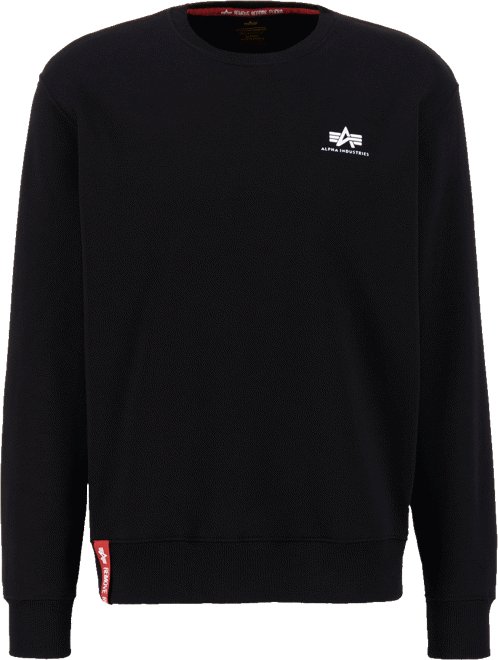 Alpha Industries Svetr Basic Sweater Small Logo černý 3XL