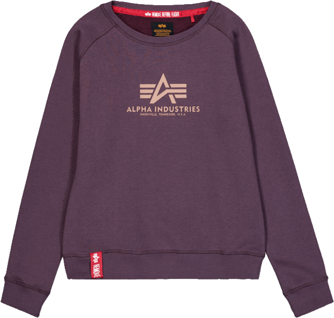 Alpha Industries Svetr dámský New Basic Sweater Wmn švestkový L