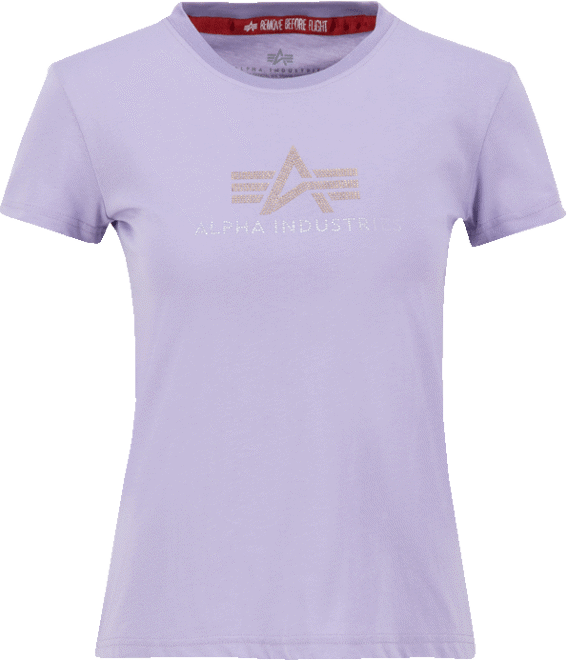 Alpha Industries Tričko dámské Crystal T Wmn pale violet M