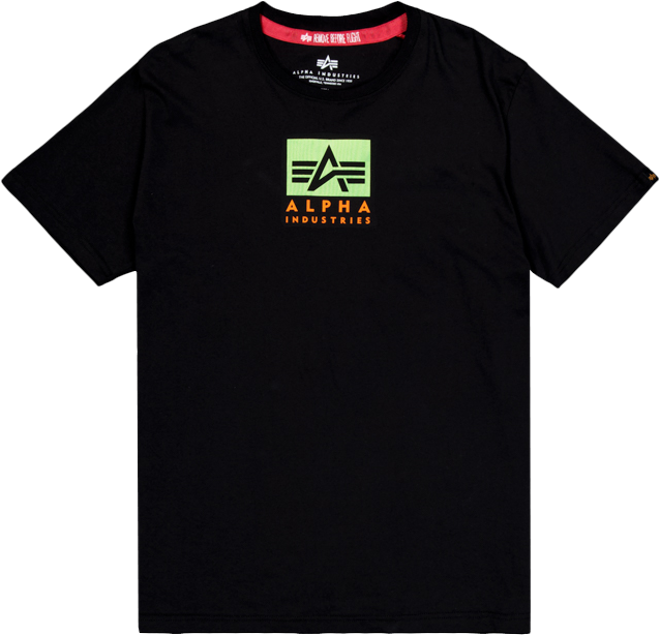 Alpha Industries Tričko Satin Logo T černé XXL