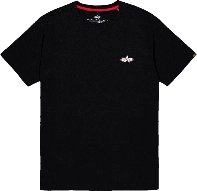 Alpha Industries Tričko Signature Puff Print BP T černé 3XL