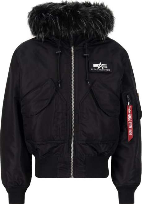 Alpha Industries Bunda CWU 45P Hooded Custom černá | černá 3XL