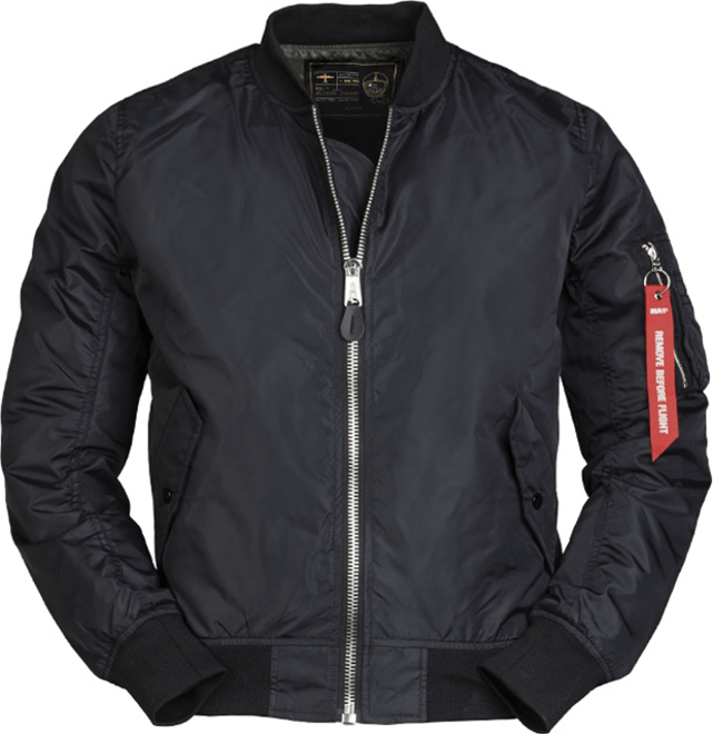 Bunda MA1 Bomber Fliegerjacke Sommer černá 3XL